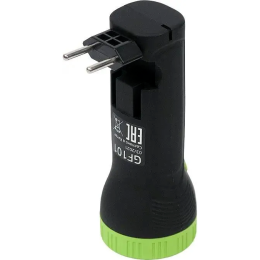 Фонарь ручной Gauss GFL101 черный/зеленый 1Вт лам.:светодиод.