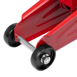 Matrix Домкрат гидравлический подкатной, 2 т, 140-340 мм, в пласт. кейсе 51081