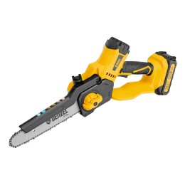 Denzel Цепная мини-пила аккумуляторная бесщет., СCS-200BL, шина 200 мм, Li-Ion, 20 В 58653