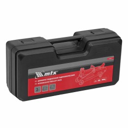 Matrix Домкрат гидравлический подкатной, 2 т, 140-340 мм, в пласт. кейсе 51081