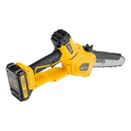 Denzel Цепная мини-пила аккумуляторная бесщет., СCS-200BL, шина 200 мм, Li-Ion, 20 В 58653
