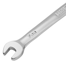 Denzel Ключ комбинированный трещоточный, 7 мм, CrV, матовый хром 14701