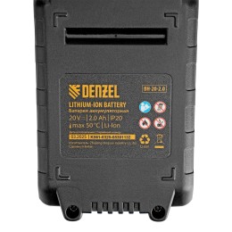 Denzel Цепная мини-пила аккумуляторная бесщет., СCS-200BL, шина 200 мм, Li-Ion, 20 В 58653