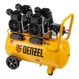 Denzel Компрессор безмасл. малошумный DLP -3000/50, 3 кВт, 2х1,5 кВт,50 л, 2850 об/мин,500 л/мин 58144