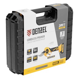 Denzel Секатор аккумуляторный, бесщет., CP-40BL, Li-Ion, 20 В, лезвия SK5 59438