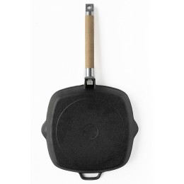 ГАРДАРИКА Сковорода-гриль 260х260 мм чугунная 0626