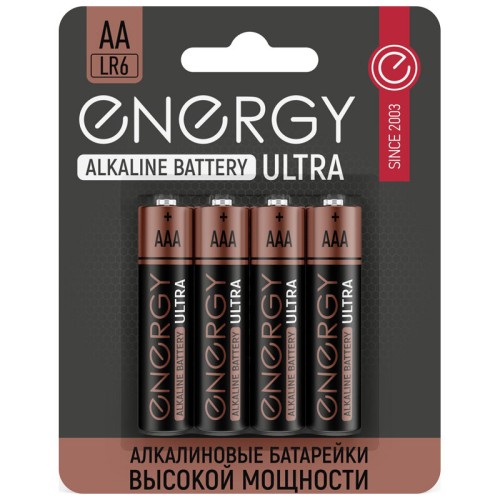 Батарейка алкалиновая Energy Ultra LR03/4B (АAА) 104406-SK
