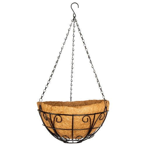Кашпо подвесное с декором, с кокосовой корзиной, диаметр, 30 см Palisad 690108