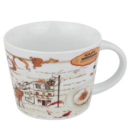 КОРАЛЛ Кружка 430мл. Кофейный дворик R1730/3756YX микс