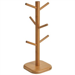 ROSARIO Набор кружек 6 предметов (420 мл) на деревянной подставке Ф19-142K/6 бирюзовый