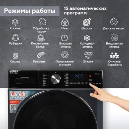 KRAFT Стирально-сушильная машина Technology TCH-HDD8597SDB