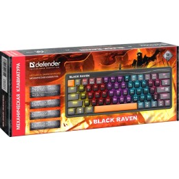 Defender Клавиатура Black Raven GK-417 черный