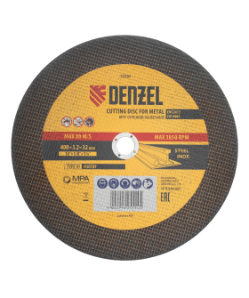 Denzel Круг отрезной по металлу, 400 х 3,2 х 32 мм, A30TBF 73797