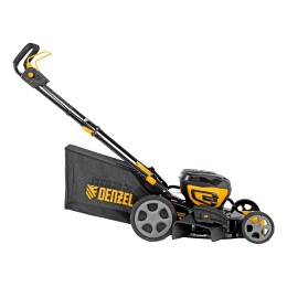 Denzel Газонокосилка аккумуляторная бесщет. DLM-460, 460 мм, травосб. 65 л., Li-Ion, 40 В 58911