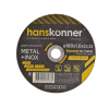 Диск отрезной по металлу 180х1,6х22,23 Hanskonner H9020-180-16