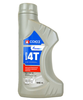 СОЮЗ Масло 4Т минерал., UNIVERSAL MOTO 4T, API SF/CC, SAE 10W-40, 0.946 л, МСС-0104Б