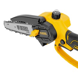 Denzel Цепная мини-пила аккумуляторная бесщет., CCS-150, шина 150 мм, Li-Ion, 20 В 58650
