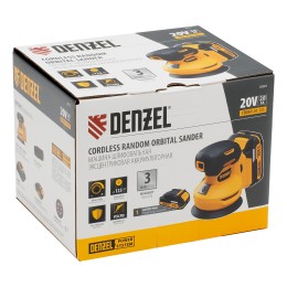 Denzel Машина шлифовальная эксцентриковая аккумуляторная CROSH-20-125, Li-Ion, 20 В 28901