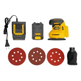 Denzel Машина шлифовальная эксцентриковая аккумуляторная CROSH-20-125, Li-Ion, 20 В 28901