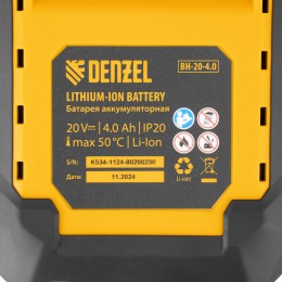 Denzel Пила сабельная аккумуляторная RS-180, Li-Ion, 20 В 28801