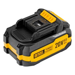 Denzel Батарея аккумуляторная BH-20-6.0, Li-Ion, USB, 20 В, 6,0 Ач 28446