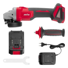 Matrix Машина шлифовальная угловая аккумуляторная бесщет. AGB-BL-20-125, Li-Ion, 20 В 27080