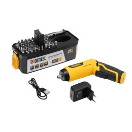 Denzel Отвертка аккумуляторная CSH-3.6, 54 биты, Li-Ion, 3,6 В 26004