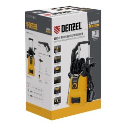 Denzel Моечная машина высокого давления R-200D, 2400 Вт, 200 бар, 420 л/ч, с барабаном 58264