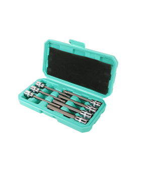 Sturm Набор головок TORX 3/8", 110мм, T25-60, 7шт, пластиковый кейс, СrV 1045-18-T7-110