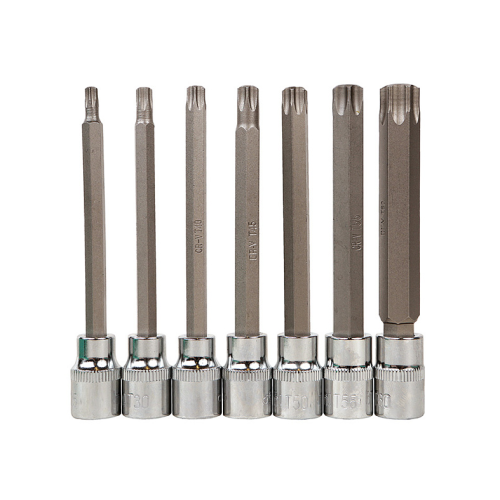 Набор головок TORX 3/8", 110мм, T25-60, 7шт, пластиковый кейс, СrV Sturm! 1045-18-T7-110