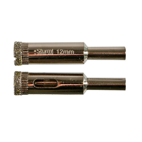 Коронка алмазн. По керам. Плитке и стеклу 12 х 55 мм, 2 шт., блистер, Sturm! 1055-09-1255