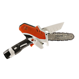 Sturm Пила цепная аккумуляторная БЕЗМАСЛЯНАЯ 16В, шина 15 см, 2х2.0 Ач, ЗУ, кейс CSC1804