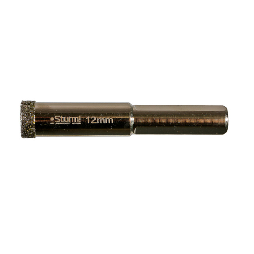 Коронка алмазная по керамограниту 12 х 65 мм, блистер, Sturm! 1055-10-1265