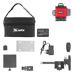 Matrix Лазерный уровень м-призм. ML 360-4 Basic SET, 30 м, зеленый луч, акк. Li 3000 мАч, сумка 35084