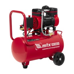 Matrix Компрессор безмасляный малошумный SPC 1500/24, 1500 Вт, ресивер 24 л, 260 л/мин 58139