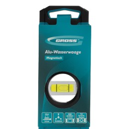Gross Уровень алюминиевый, магнит., фрезерованный, 3 глазка, 0,5 мм/м, 600 мм 33651