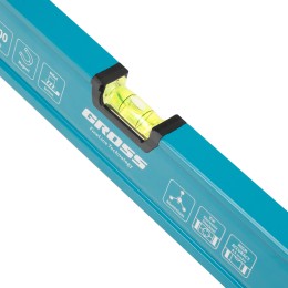 Gross Уровень алюминиевый, магнит., фрезерованный, 3 глазка, 0,5 мм/м, 800 мм 33652