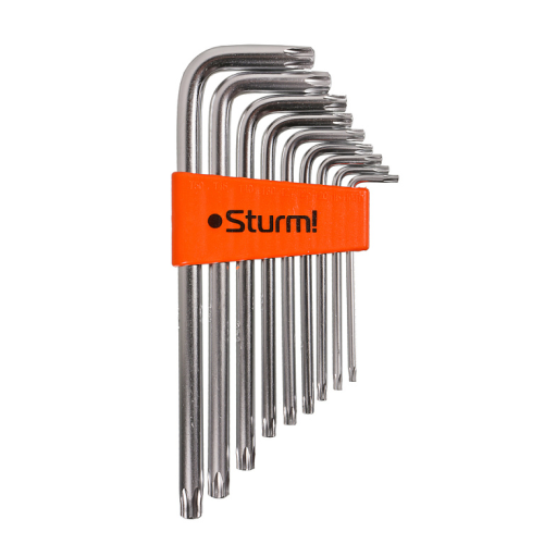Набор ключей TORX, 9шт, T9-T50, CrV Sturm! 1045-04-9x9-TL