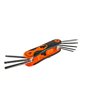 Sturm Набор ключей TORX, 8 шт, наконечник звезда, CrV 1045-04-HS