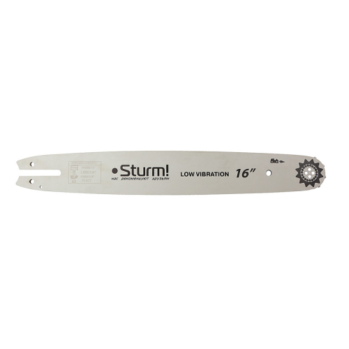 Пильная шина 16" Sturm! Паз 1,3мм, 3/8", 56 зв, хвостовик St SB1650380St