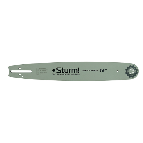 Пильная шина 16" Sturm! Паз 1,5мм, 0,325", 66зв,хвостовик POH (OREGON K095/A095) SB1658325POH