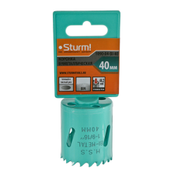 Sturm Коронка биметаллическая, 40 мм, 5/8", 1090-04-BI-40