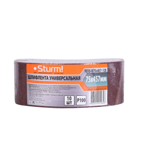 Sturm Шлифлента, 75x457мм, Р100, 10 шт, 9010-B75x457-100