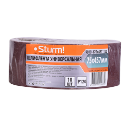 Sturm Шлифлента, 75x457мм, Р120, 10 шт, 9010-B75x457-120