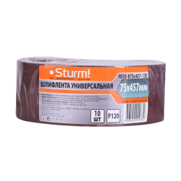 Sturm Шлифлента, 76x533мм, Р120, 10 шт, 9010-B76x533-120