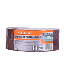 Sturm Шлифлента, 76x533мм, Р120, 10 шт, 9010-B76x533-120