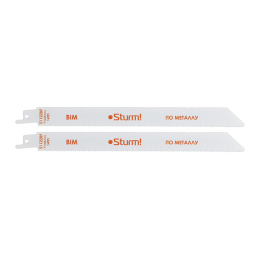 Sturm Полотно для сабельной пилы МЕТАЛЛ 2шт 225/1,8мм (толс лист/труб/проф) 9019-03-S1122BF