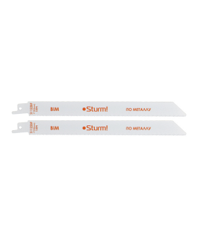Sturm Полотно для сабельной пилы МЕТАЛЛ 2шт 225/1,8мм (толс лист/труб/проф) 9019-03-S1122BF