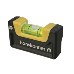 Hanskonner Уровень 65мм, 2 магнита, клипса, фрезерованный, 1 колба, точность 0.5мм/м, HK2015-06-065