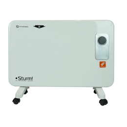 Sturm Конвектор 1000Вт, 2 режима, пульт ДУ, дисплей, термостат, напольн/настен CH1000D